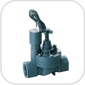 1" plastic solenoid valve with manual over ride but without flow control