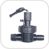 male thread X hose barb 1" solenoid valve with manual over ride