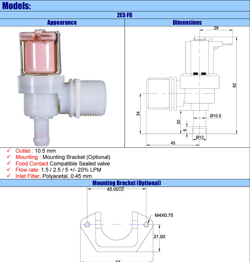 2E5FG Specs