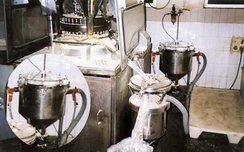 suction system attached with deduster used with tablet punching rotary press in pharmaceutical industry