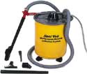 Compressed air operated industrial vacuum cleaner, non electric vacuum, instrically safe vacuum cleaning system