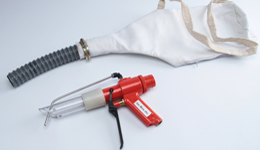 deep blind hole cleaning gun with chip collection bag