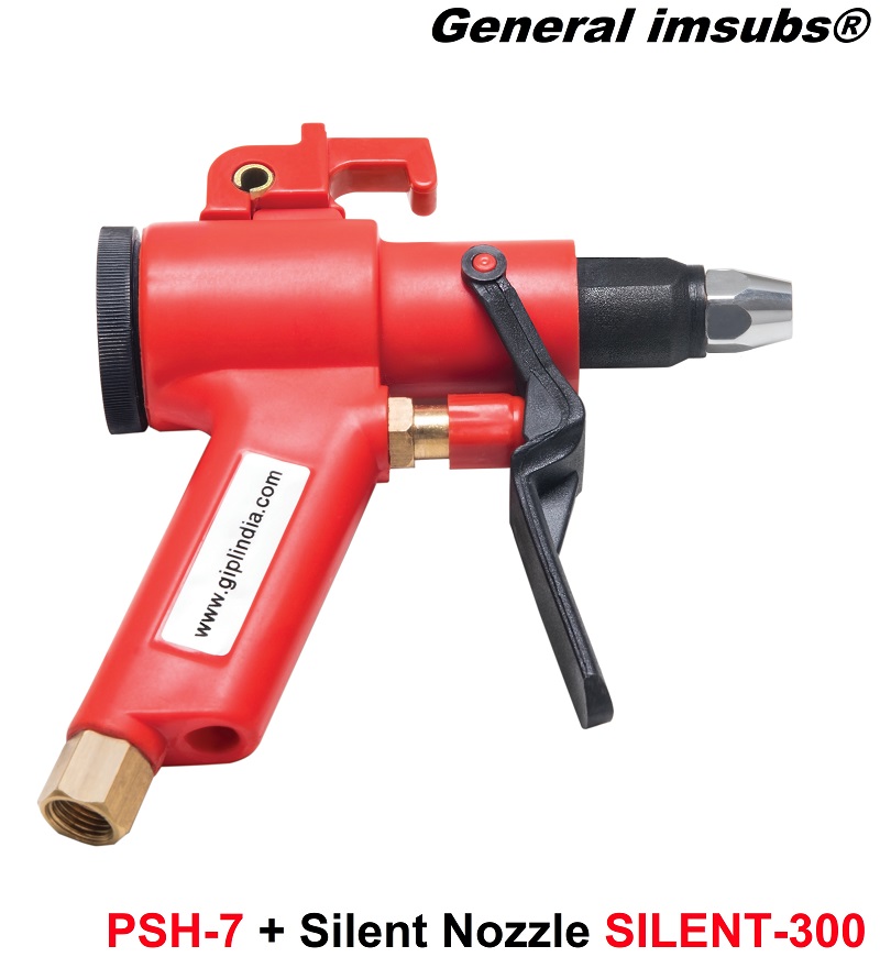 silent blow nozzle, less than 85db
