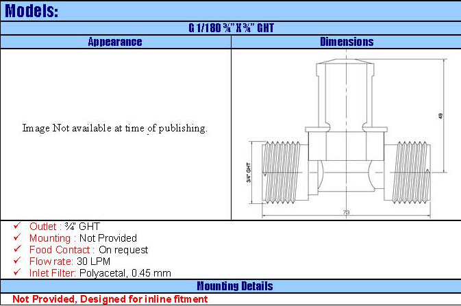 G1180 3/4 inch solenoid valve
